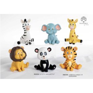 Salvadanaio Animali  Zebra - Leone - Elefante - Giraffa - Panda - Tigre Paben