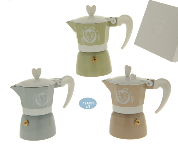Bomboniera Utile Caffettiera Moka ad uso 2 tazze