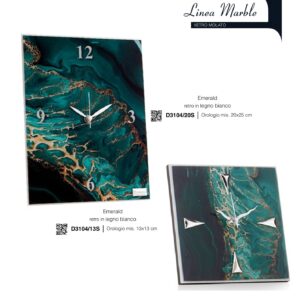 Orologio da Tavolo in Vetro Ottanio - Oro